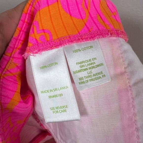 Lilly Pulitzer Liza Short Size 4 Pop Pink Seaesta Preppy Vacation Maximalist - Picture 8 of 9